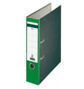 Ordner Standard 220124, A4 80mm breit Karton Wolkenmarmor grün