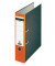 Ordner Standard 220126, A4 80mm breit Karton Wolkenmarmor orange