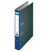 Ordner Standard 221122, A4 52mm schmal Karton Wolkenmarmor blau