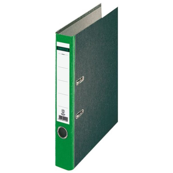 Centra 221124 Standard-Ordner (grauappe RC, mit Wolkenmarmor-Papier-Kaschierung, A4, 5,2 cm Rückenbreite) grün