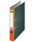 Ordner Standard 221126, A4 52mm schmal Karton schwarz/orange