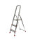 Stehleiter 78039, 1 x 3 Stufen, silber, Aluminium
