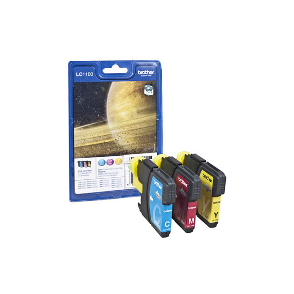 5014047561269 - Druckerpatrone LC-1100RBWBPDR Multipack cyan magenta gelb 5014047561269 Brother