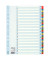 Kartonregister 100164, 1 bis 31, A4, 160 g/m², farbige Taben, 31-teilig