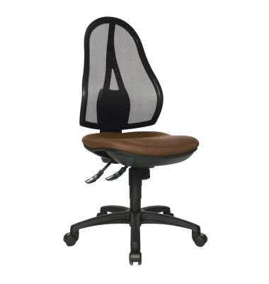 Bürodrehstuhl Open Point SY ohne Armlehnen dunkelbraun