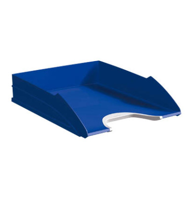 Briefablage Vegas 7711-07 A4 / C4 silber/blau Kunststoff stapelbar
