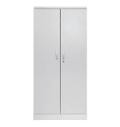 Aktenschrank 100111, Stahl abschließbar, 5 OH, 92 x 195 x 42 cm, lichtgrau