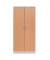 Aktenschrank 100119, Holz/Stahl abschließbar, 5 OH, 92 x 195 x 42 cm, buche/alu