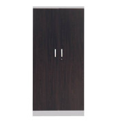 Aktenschrank 100120, abschlie&szlig;bar, 5 OH, wenge/wei&szlig;aluminium, 92x195x42cm (BxHxT)