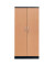 Aktenschrank 100125, abschlie&szlig;bar, 5 OH, buche/schwarz, 92x195x42cm (BxHxT)