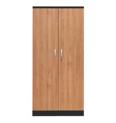 Aktenschrank 100127, Holz/Stahl abschließbar, 5 OH, 92 x 195 x 42 cm, erle/schwarz