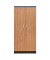 Aktenschrank 100127, Holz/Stahl abschließbar, 5 OH, 92 x 195 x 42 cm, erle/schwarz