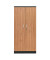 Aktenschrank 100127, Holz/Stahl abschließbar, 5 OH, 92 x 195 x 42 cm, erle/schwarz