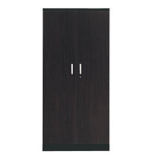 Aktenschrank 100126, Holz/Stahl abschließbar, 5 OH, 92 x 195 x 42 cm, wenge/schwarz