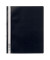 Schnellhefter Serie 2580 258001, A4+, schwarz, Kunststoff, 80g, Vorderdeckel transparent