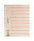 Trennblätter EasyRip A4 chamois/rot perforiert 225g 100 Blatt