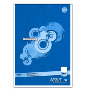 Briefblock 608741000 Style, Lineatur 6 / blanko, A5, 70g, blau, 50 Blatt