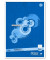 Briefblock 608742020, Lineatur 22 / kariert, A4, 70g, blau, 50 Blatt