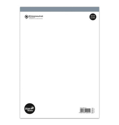 Notizblock 608451 00, blanko / Lineatur 20, A4, 60g, 48 Blatt