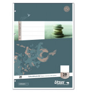 Schulblock 040450026 Style, Lineatur 26 / kariert mit weißem Rand, A4, 70g, 50 Blatt