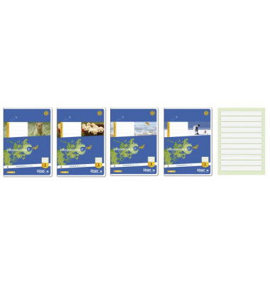 Schulheft Basic 2.Schuljahr A5 Lineatur 2 liniert weiß 16 Blatt