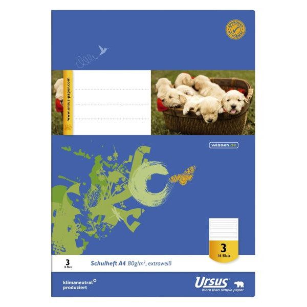 9002244550571 - Schulheft 040416003 Style Lineatur 3 Lineatur 3 A4 80g blau 16 Blatt 32 Seiten 9002244550571 Ursus 9002244550571 - Schulheft 040416003 Style Lineatur 3 Lineatur 3 A4 80g blau 16 Blatt 32 Seiten 9002244550571 Ursus