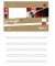 Notenheft 040508006, Notenlinien / 6 Zeilen ohne Hilfslinien, A5 quer, 80g, sand, 8 Blatt / 16 Seiten