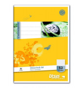Oktavheft 040632052, Lineatur 52 / Lineatur 52, A6, 80g, gelb, 32 Blatt / 64 Seiten