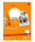 Vokabelheft 040440054, Lineatur 54 / Lineatur 54, A4, 80g, orange, 40 Blatt / 80 Seiten