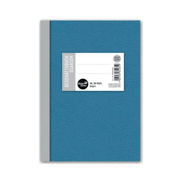 9001939812819 - Geschäftsbuch 608401010 STYLE blau A6 liniert 70g 96 Blatt   192 Seiten 9001939812819 Staufen