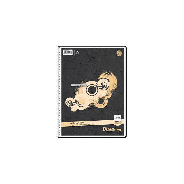 9002244564370 - Collegeblock 044160020 Muster Lineatur 22   liniert mit Rand innen A4 70g grau 160 Blatt 9002244564370 Staufen