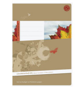 L&ouml;schpapier 075410 / ohne / keine, A4, 80g, braun, 10 Blatt / 20 Seiten