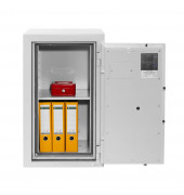 Tresor 40704 Karlsruhe III 68 l 110kg grau mit Doppelbartschloss Stahl