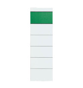 Rückenschilder 60 x 192 mm weiß grüner Balken 10 Stück