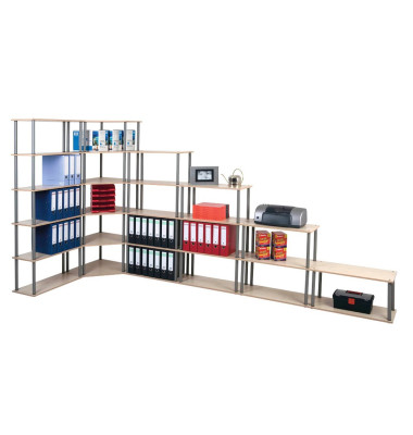 Eckregal 60,0 x 60,0 x 176,0 cm buche, ahorn 6 Fachböden Eckregal 60,0 x 60,0 x 176,0 cm buche, ahorn 6 Fachböden