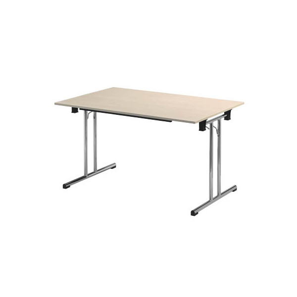 3700245507919 - Klapptisch ohne TPCH147E 74cm (H) 140x70cm (BxT) rechteckig ahorn chrom 3700245507919 SODEMATUB 3700245507919 - Klapptisch ohne TPCH147E 74cm (H) 140x70cm (BxT) rechteckig ahorn chrom 3700245507919 SODEMATUB