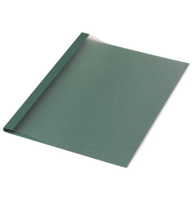 Thermobindemappen Leinenstruktur dunkelgrün 1,5mm 5-15 Blatt 50 Stück