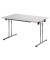 Klapptisch ohne TPCH147G, 74cm (H), 140x70cm (BxT), rechteckig, grau / chrom