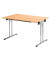 Schreibtisch TPCH147H klappbar buche rechteckig 140x70 cm (BxT)