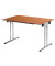 Klapptisch ohne TPCH147M, 74cm (H), 140x70cm (BxT), rechteckig, kirsche / chrom