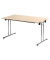 Klapptisch ohne TPCH167E, 74cm (H), 160x70cm (BxT), rechteckig, ahorn / chrom