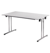 Schreibtisch TPCH167G klappbar grau rechteckig 160x70 cm (BxT)