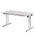 Klapptisch ohne TPCH167G, 74cm (H), 160x70cm (BxT), rechteckig, grau / chrom
