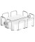 Serviettenspender WIRE 11763, silber, 19x6,5x19cm