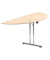 Anbautisch TPCHDR140E klappbar ahorn halbrund 140x70 cm (BxT)