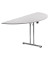 Anbautisch TPCHDR140G klappbar grau halbrund 140x70 cm (BxT)