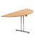 Anbautisch TPCHDR140H klappbar buche halbrund 140x70 cm (BxT)