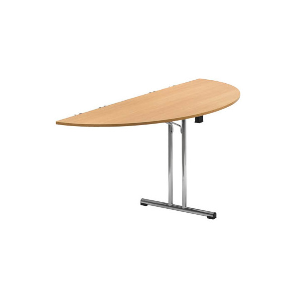 3700245508244 - Klapptisch mit abgerundeten Kanten Rundrohr-Gestell Plattenform rechteckig 1400 x 700 mm Gestell alufarben Platte Buche-Dekor 3700245508244 - Klapptisch mit abgerundeten Kanten Rundrohr-Gestell Plattenform rechteckig 1400 x 700 mm Gestell alufarben Platte Buche-Dekor