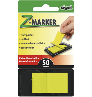Index Haftstreifen Z-Marker neongelb