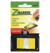 Haftmarker HN490, Z-Marker, 25x43mm, gelb, ohne, Z-Notes, rechteckig